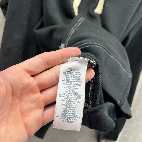 True Religion Full Zip Hoodie Men 2XL Black Buddha Print World Tour Jacket - Picture 6 of 12